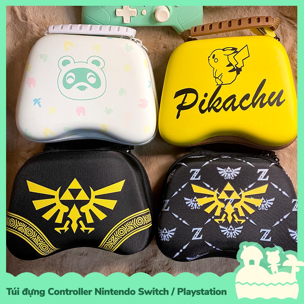 Phụ Kiện Túi Vải Đựng Bảo Vệ Controller Tay Cầm Game Nintendo Switch NS, Playstation PS