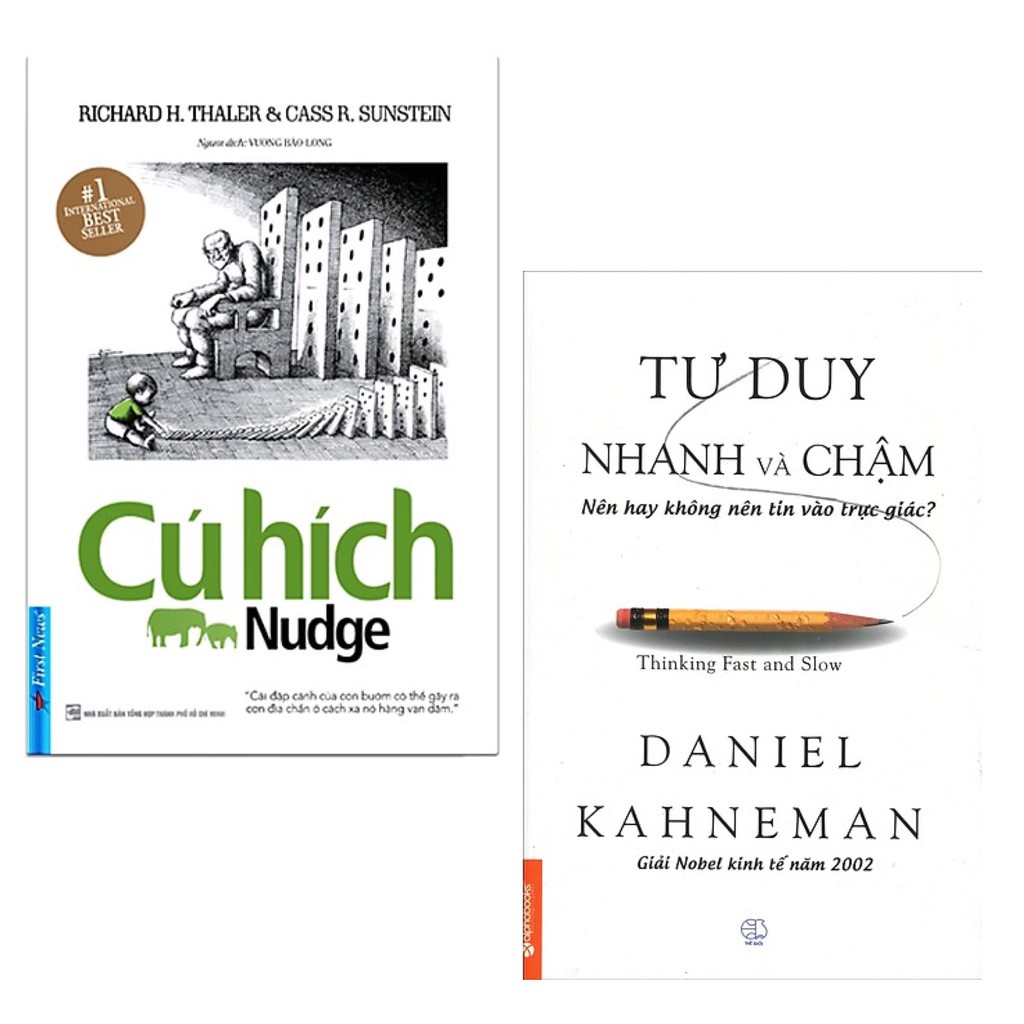 Sách - Combo Cú Hích Nudge + Tư Duy Nhanh Chậm