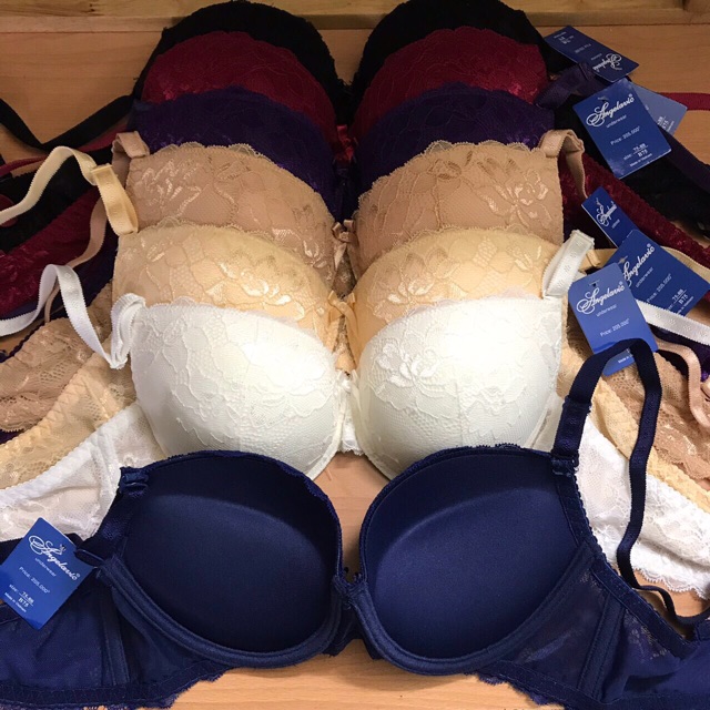 Mẫu mới Áo siêu đẩy ren 3 móc đã may xong sll Size A75, B75, A80, B80 7 màu như hình