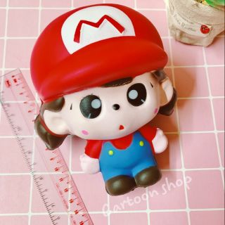 Squishy bé gái mario dễ thương chậm tăng có bao bì