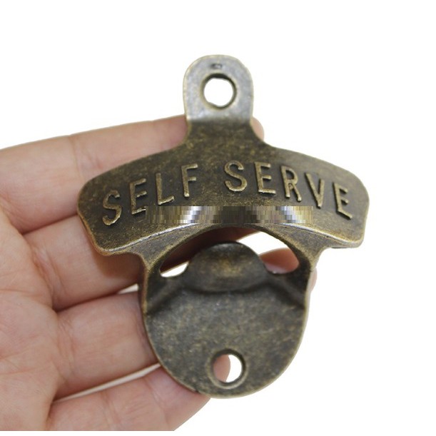 Đồ khui bia dính tường bằng hợp kim logo Self Serve