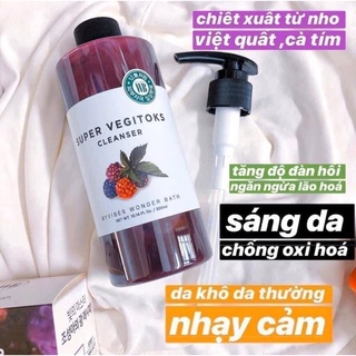 SỮA RỬA MẶT RAU CỦ SUPER VEGITOKS 300ML