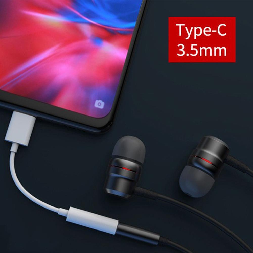Cáp Chuyển Đổi Cổng Usb Type C 3.5Mm Aux Chất Lượng Cao Cho Android Black I8K5