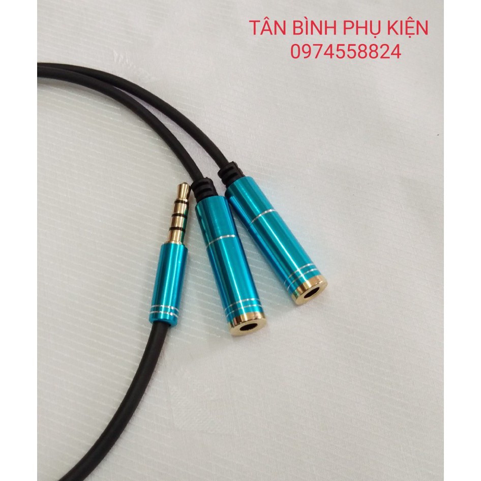 DÂY CHIA TAI NGHE LOẠI TỐT ĐẦU NHÔM JACK CẮM 3.5 LY