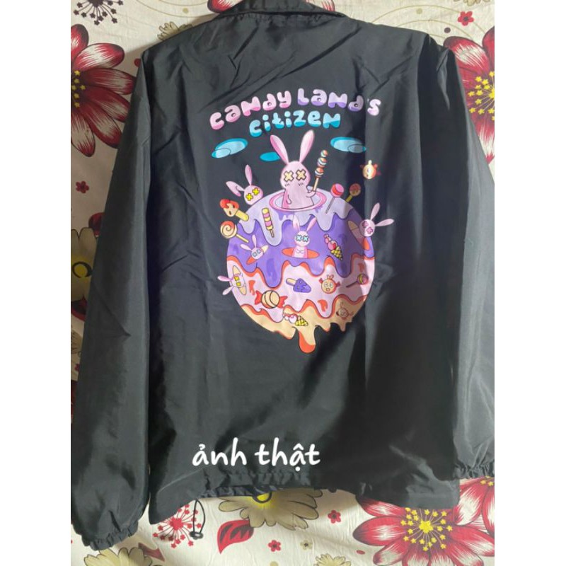 [Ảnh thật] Áo Khoác Dù Bad.Rabbit Candy Lands Jacket Unisex Form Rộng Vải Mero Cao Cấp CorgiZ | BigBuy360 - bigbuy360.vn