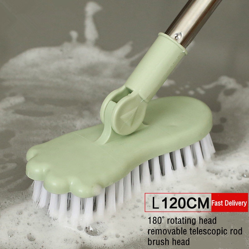 Bàn chải vệ sinh toilet cán dài có thể thu gọn tiện lợi