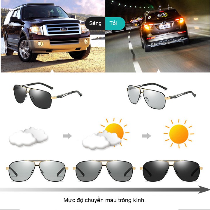 Mắt kính đổi màu phân cực A8521 - JONA | BigBuy360 - bigbuy360.vn