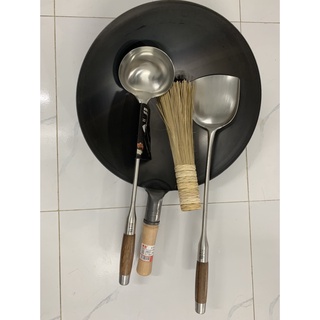 Chảo thép chống dính chao xào nhà hàng 34cm