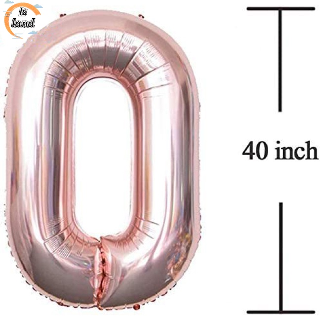 Bong Bóng Hình Chữ Số 0-9 40 Inch Màu Vàng Hồng Dùng Để Trang Trí Tiệc Cưới / Sinh Nhật