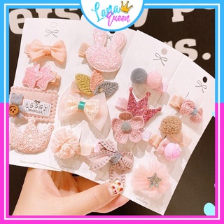 Set 4 Kẹp Tóc Xinh Xắn Phong Cách Hàn Quốc Cho Bé Gái - Lana Queen