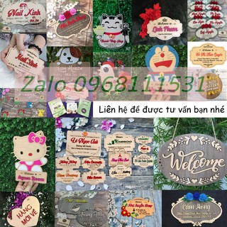 100+ Mẫu bảng gỗ tên shop
