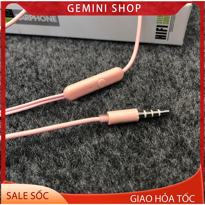 Tai nghe nhét tai U19 6 màu sắc giắc cắm jack 3.5mm dành cho điện thoại Android iPhone GEMINI SHOP