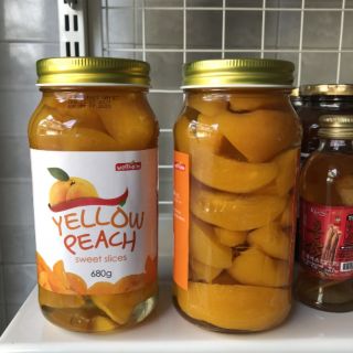 Đào ngâm Hàn Quốc 580g