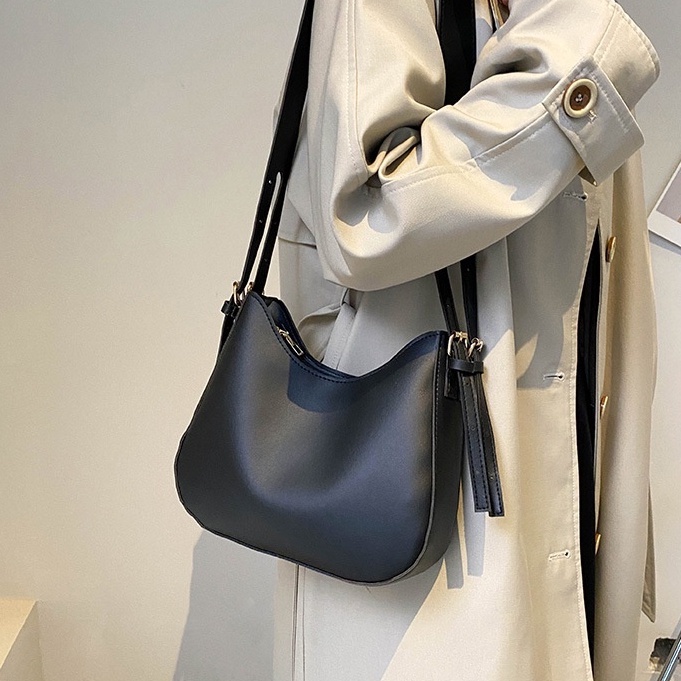 Túi xách nữ công sở đeo chéo da trơn mềm phong cách Hàn Quốc basic CV14
