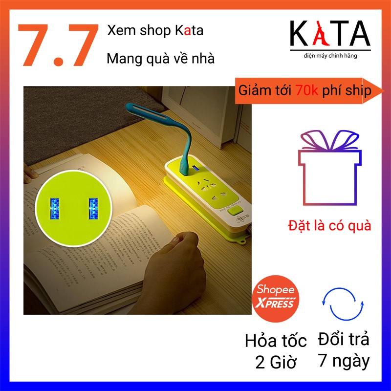 Bộ ổ cắm điện kèm đầu USB đa năng, 6 ổ, 3 đầu USB dành cho gia đình OD01