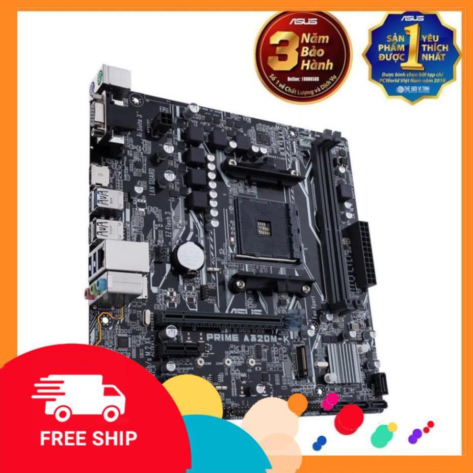 bluestore12 (A534) Mainboard ASUS PRIME A320M-K - New 100% BH 36 tháng