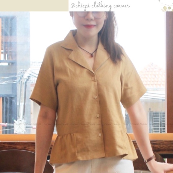 💟 ÁO SƠMI LINEN PHỐI BÈO DUYÊN DÁNG💟