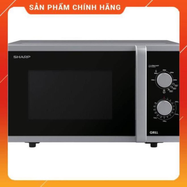 [Hỏa tốc 1 giờ] [FreeShip] Lò vi sóng cơ có nướng 23L Sharp R-G322VN-S, hàng chính hãng - BH 1 năm