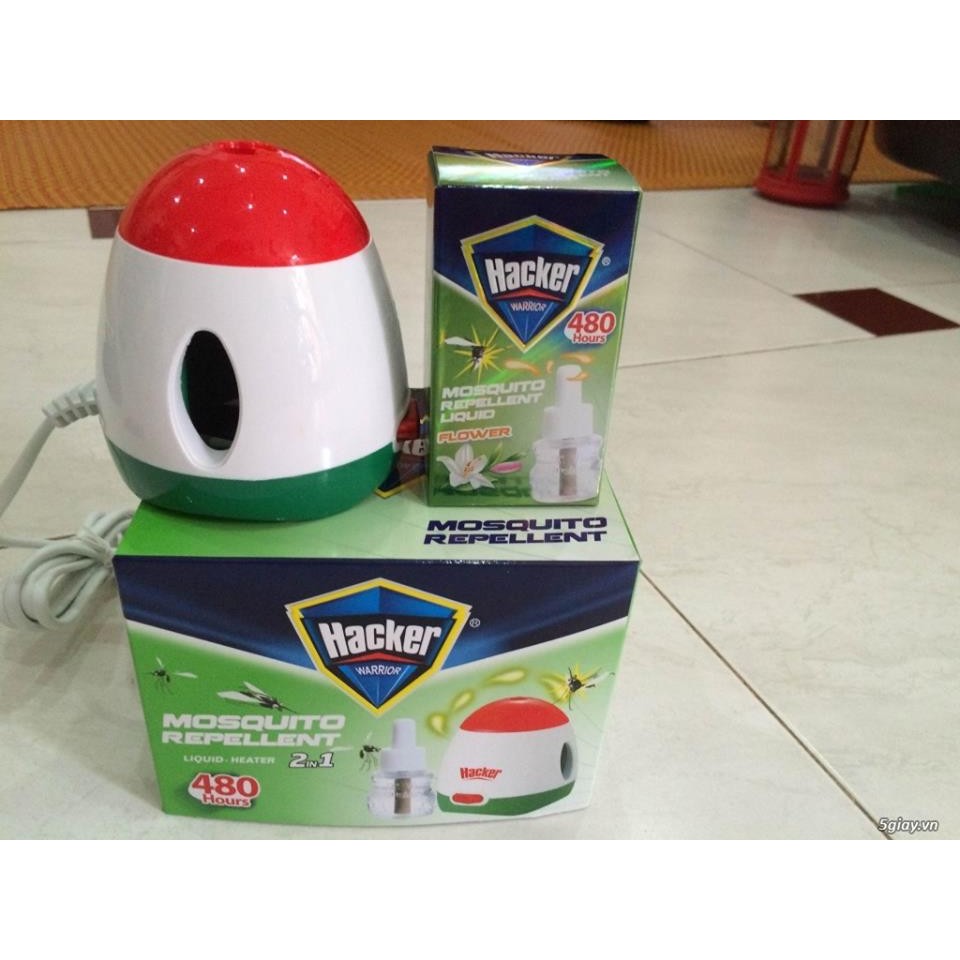 FREESHIP ĐƠN 99K_Máy Đuổi Muỗi Xông Tinh Dầu Hacker (Tặng Kèm 1 Lọ Tinh Dầu) (CHẤT LƯỢNG QUỐC TẾ)
