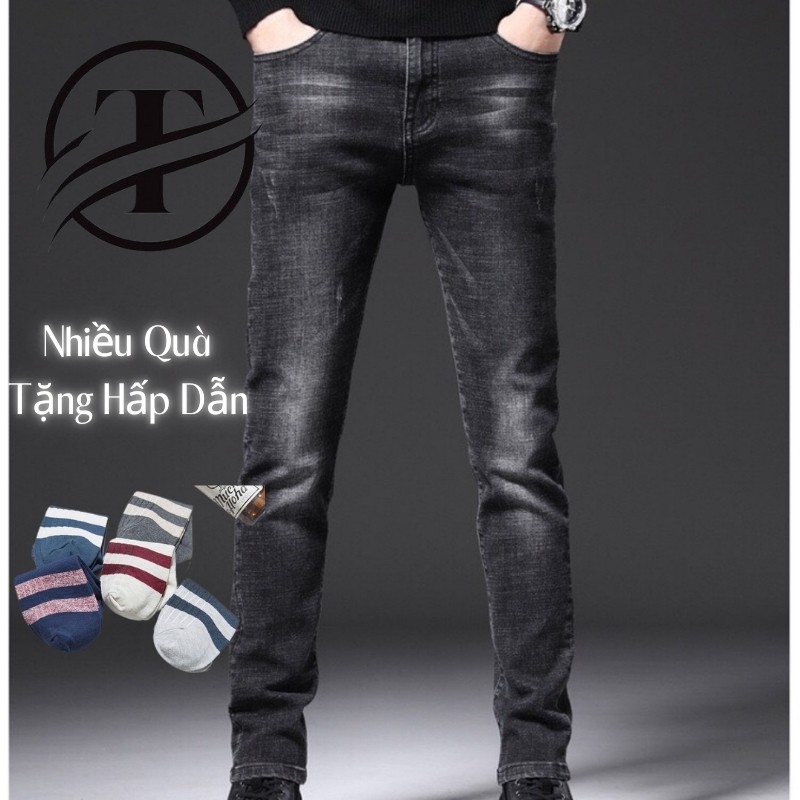 Quần Jeans Nam QJ08 Quần Jeans Vải Bò Cao Cấp Co Dãn 4 Chiều