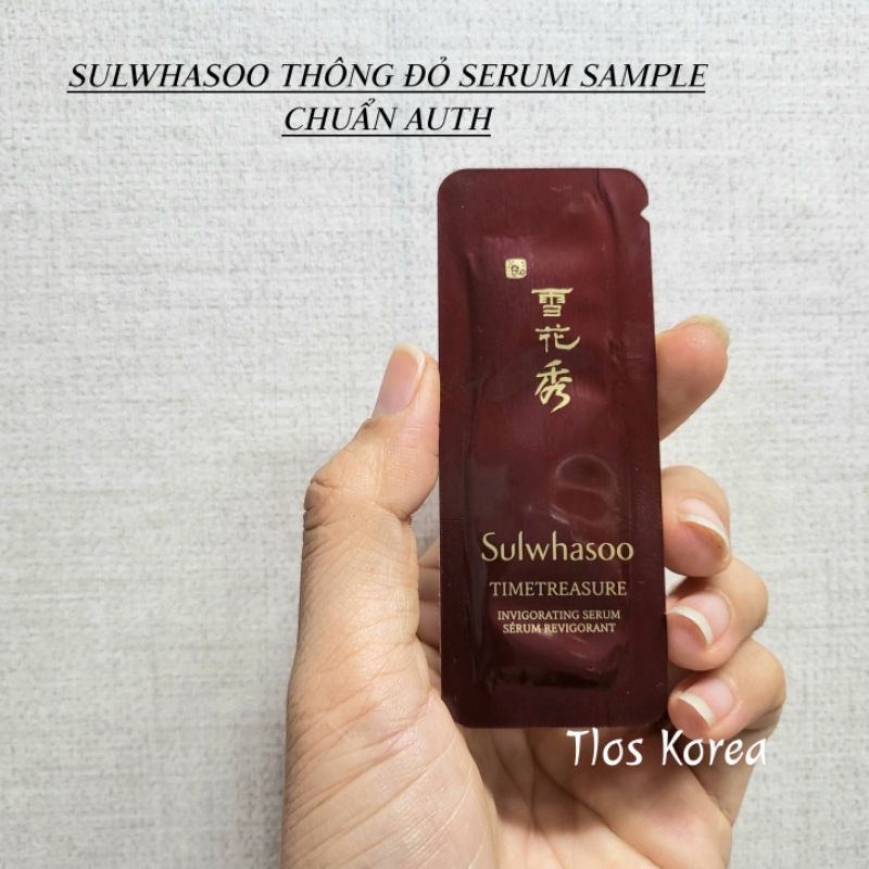 50 Gói Sulwhasoo Serum Tinh Chất Thông Đỏ Chống Lão Hóa Sulwhasoo Timetresure Invigorating Serum 1Ml