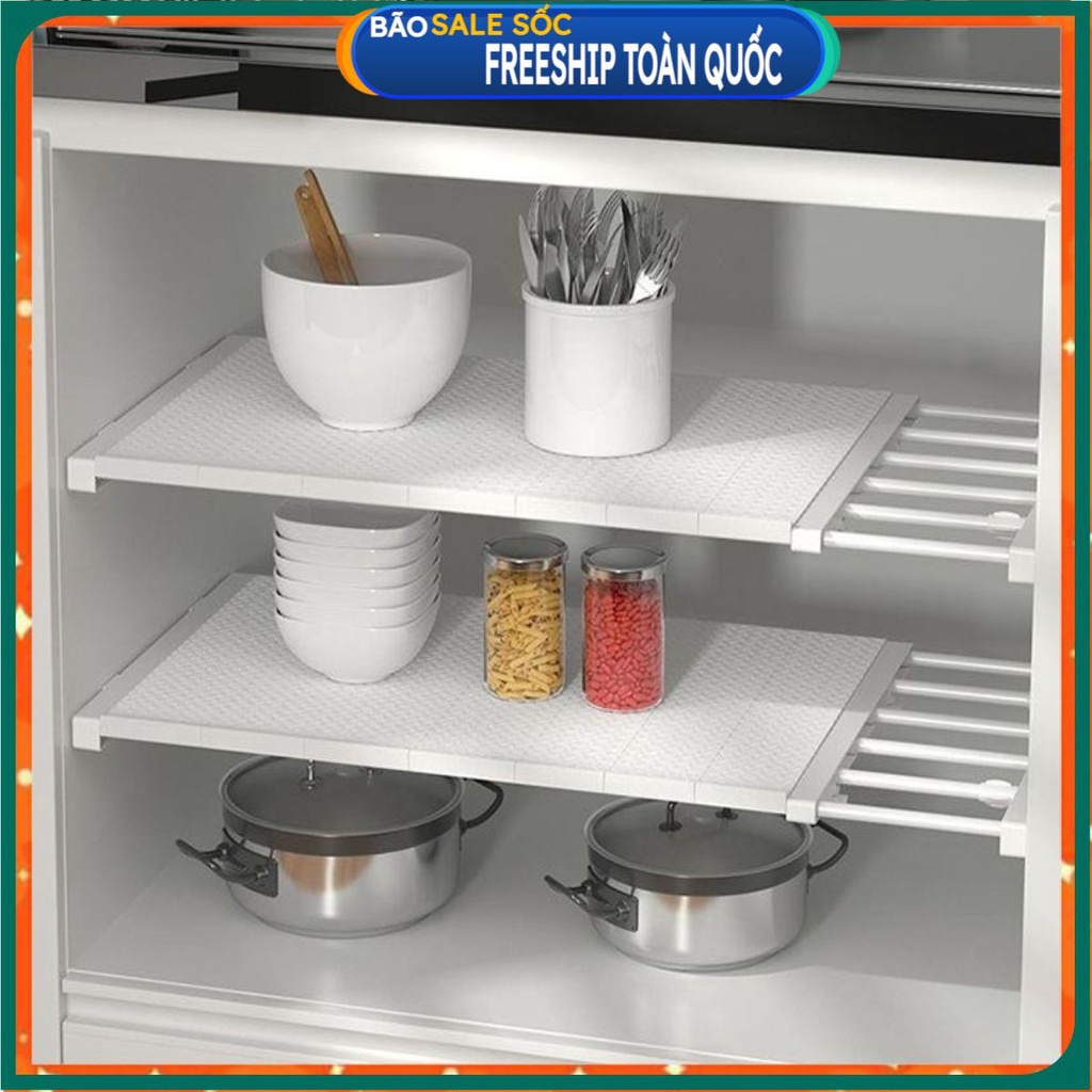 Kệ chia ngăn tủ quần áo - tủ bếp (BẢO HÀNH 1ĐỔI1) không khoan vít LOẠI CAO CẤP (HSN) . .