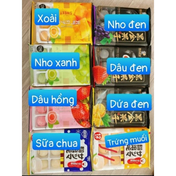 Bánh mochi hoa quả gói 180gr