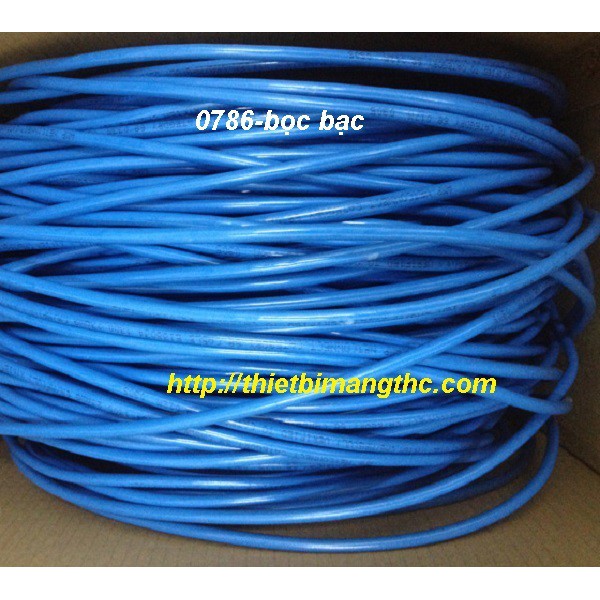 Dây mạng AMP cat6 FTP 0786 (305)m bọc bạc chống nhiễu