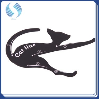 Pro 2pcs/Set Cat Eyeliner Stencil Makeup Eyebrow Models Stamp Template Card