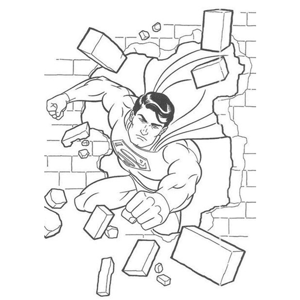 Bộ  Tranh tô màu sáp, màu nước SIÊU ANH HÙNG cho bé tập tô sáng tạo khổ A4