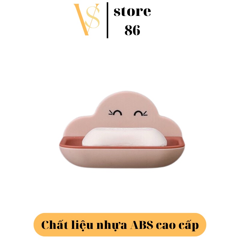 Khay Đựng Xà Phòng Hình Đám Mây ,Gía Đỡ Xà Bông Thiết Kế 2 Lớp Thông Minh Dễ Thương ,Tiện Lợi