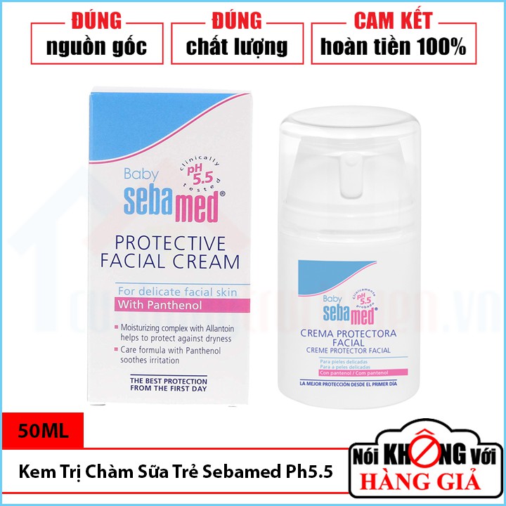 [CHÍNH HÃNG] Kem Bảo Vệ Da Và Trị Chàm Sữa Cho Trẻ Em Sebamed Ph5.5 50Ml Đức | An Toàn | Hiệu Quả