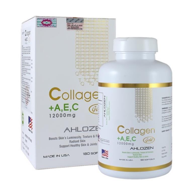 Collagen A E C 12000mg Ahlozen Gold 180 viên