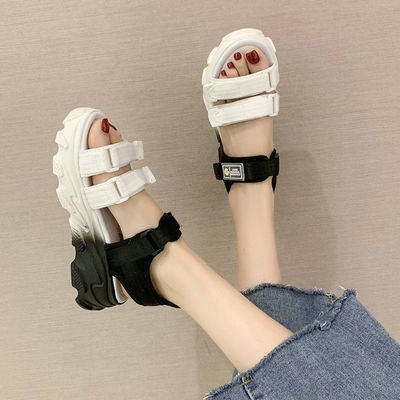 Giày Sandal Thể Thao Mùa Hè Đế Dày Nâng Chiều Cao Phong Cách Mới Dễ Phối Đồ Thời Trang Cho Nữ
