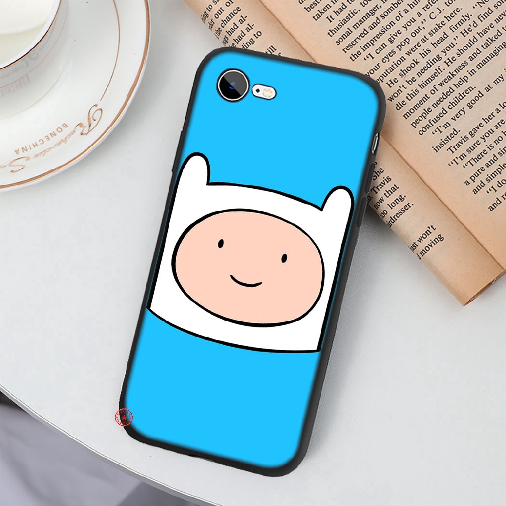 Ốp lưng silicone họa tiết hoạt hình Adventure Time cho iPhone XS Max XR X 10 7 8 Plus 6 6s 5 5s SE