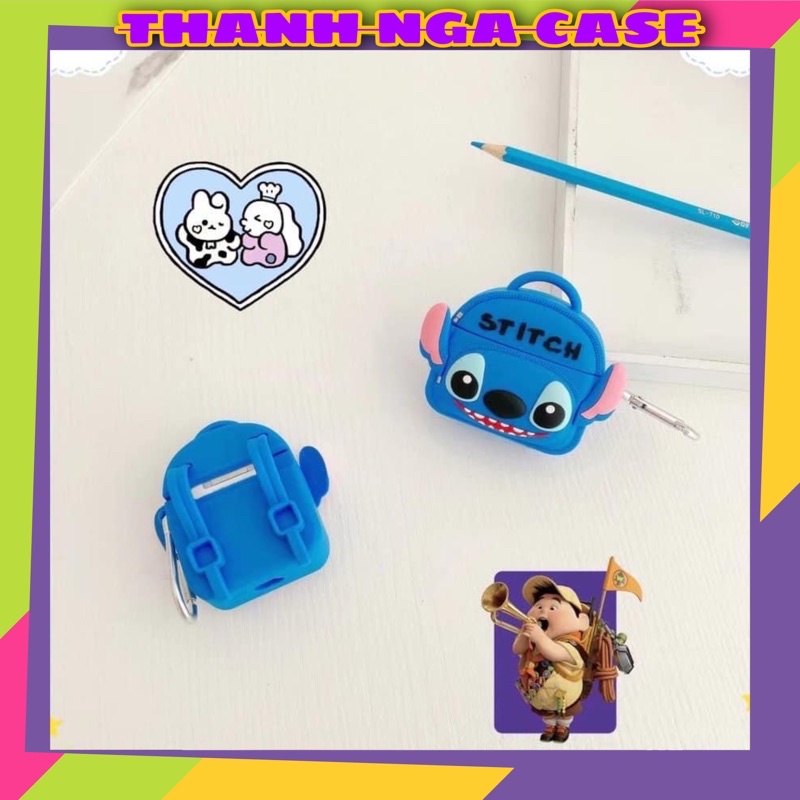 Case airpod 1/2/Pro/3 Hình Balo Stitch