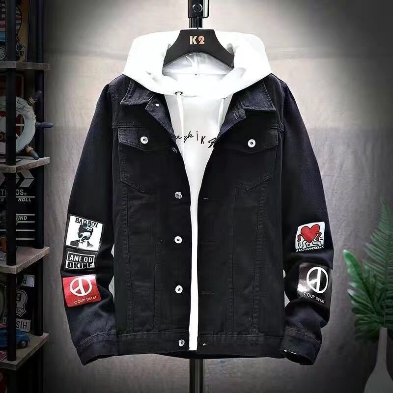 Áo Khoác Bò Nam Thiết Kế Đơn Giản Trẻ Trung Thời Trang Quảng Châu