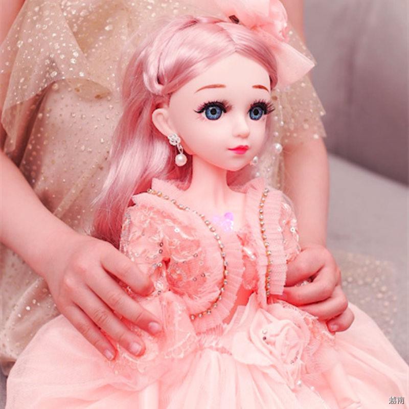 ❆♕Bộ đồ chơi búp bê Barbie ngoại cỡ 60cm, công chúa bé gái, nhà biệt thự bjd đơn lẻ