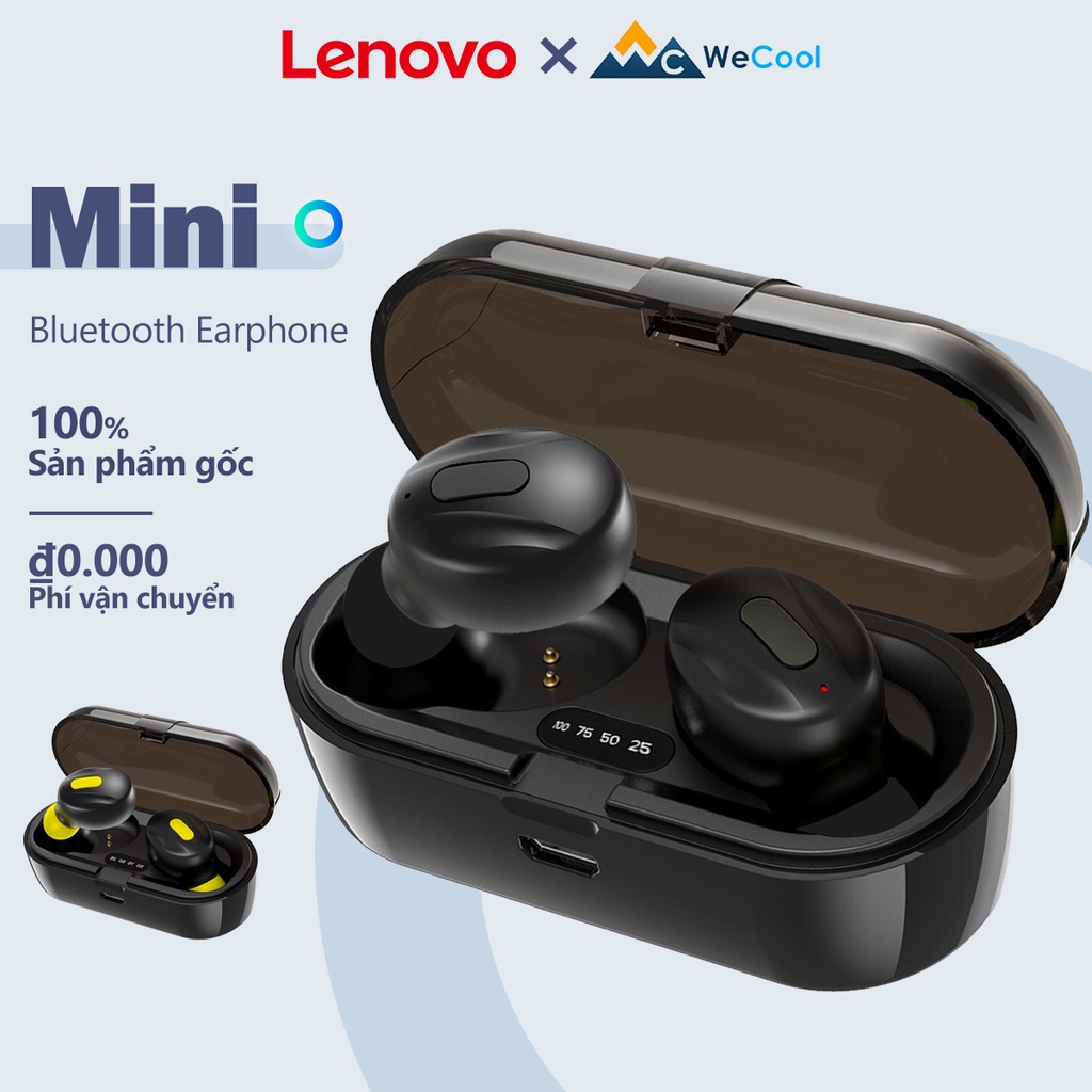 Tai nghe chơi game Lenovo X Wecool Moonwalk mini không dây bluetooth 5.1 âm thanh nổi HD có độ trễ thấp kèm micrô