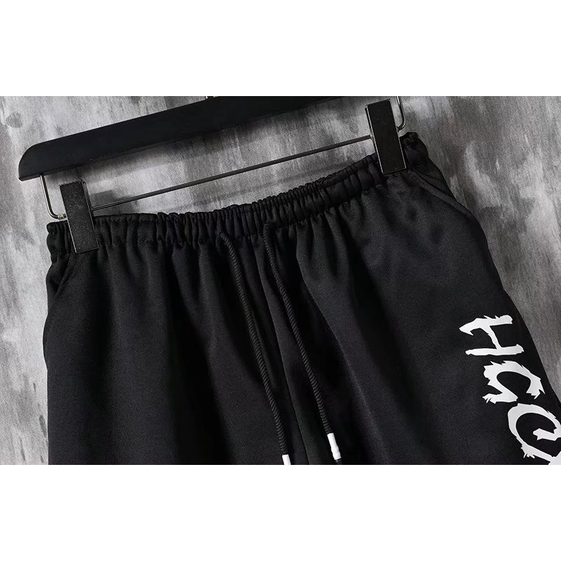 Set áo thun cổ tròn tay ngắn màu nhuộm + quần short phong cách mùa hè năng động kiểu Hàn Quốc mới cho nam