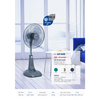 Quạt lỡ Senko LS1630 (Giao màu ngẫu nhiên)