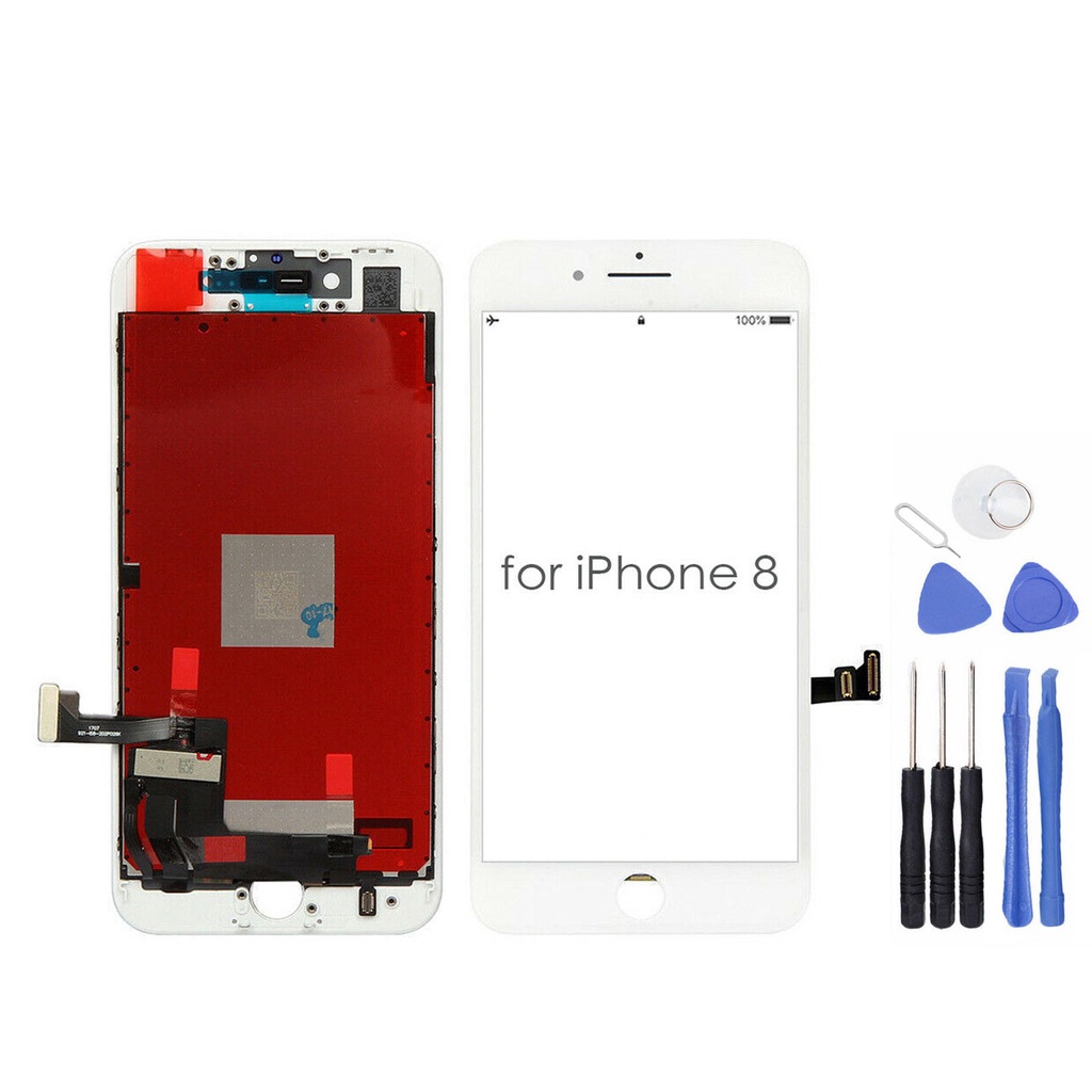 Màn hình thay thế nguyên bộ cho điện thoại IP 8, IP 8 Plus, tặng kèm bộ sửa 9 trong 1.Bán lẻ rẻ như bán buôn