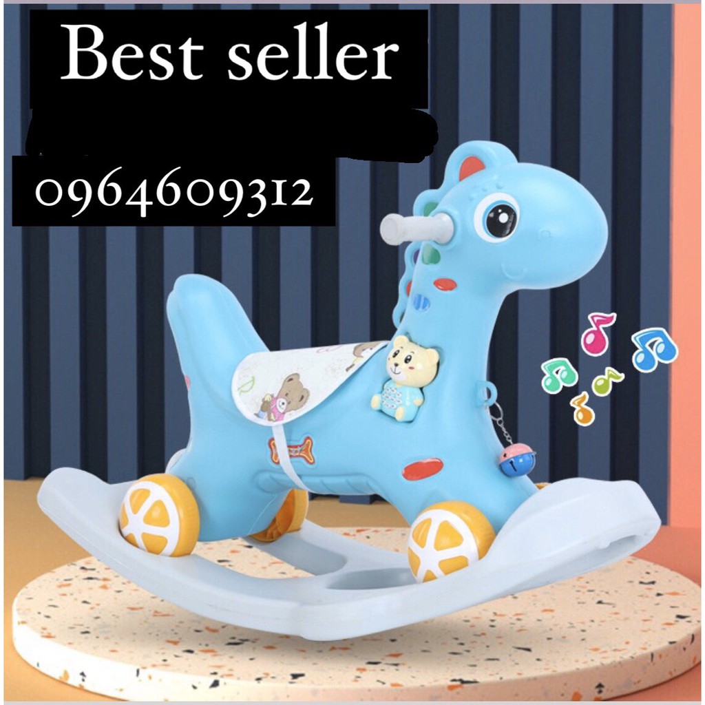 NGỰA BẬP BÊNH / XE CHÒI CHÂN 2 IN 1 CHO BÉ VUI CHƠI
