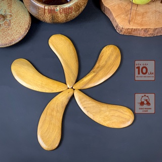 Dụng cụ massage làm căng mịn da mặt bằng gỗ bách xanh | Mộc Craft TU26