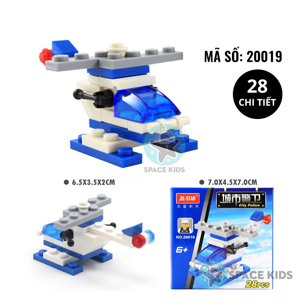 Đồ chơi lắp ráp mô hình 3D máy bay, phi thuyền từ 18 đến 28 chi tiết