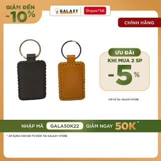 Combo Bộ Đôi Móc Khóa Cặp Da Thật Handmade Galaxy Store (Vàng + Đen)