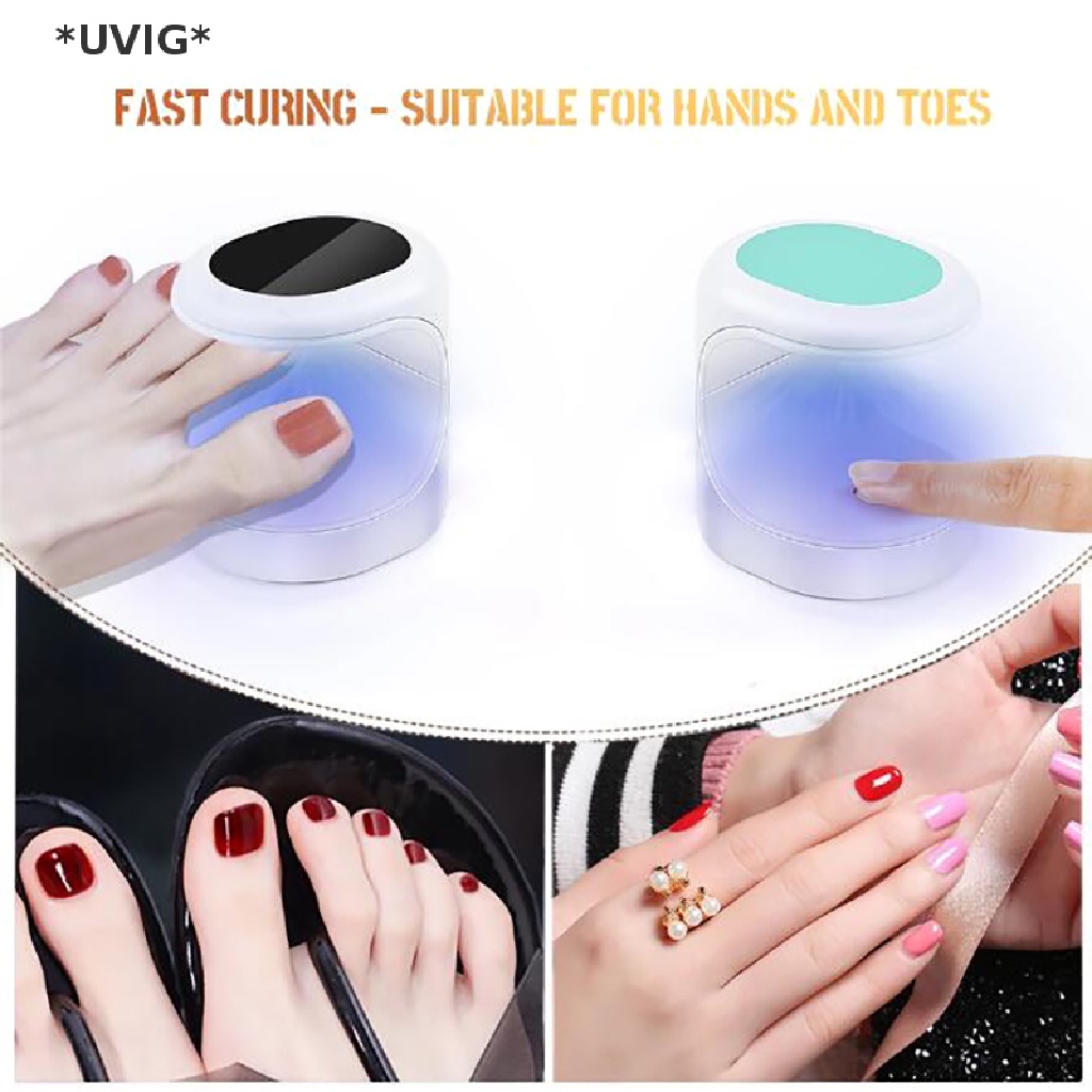 [[UVIG]] Nail Drying Lamp Nail Mini Portable Nail Dryer With USB Gel Nail Polish Dryer [Hot Sell]
