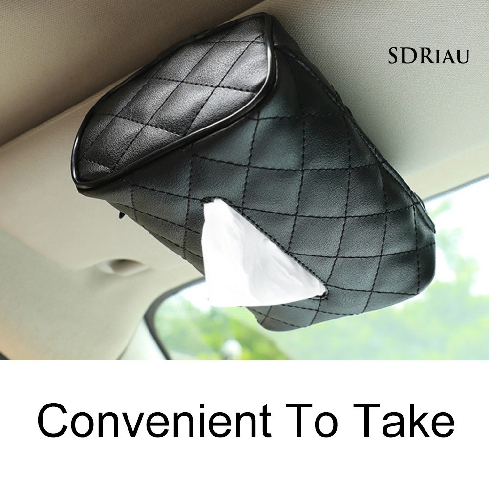 Hộp Đựng Khăn Giấy Bằng Da Sử Dụng Trên Xe Hơi