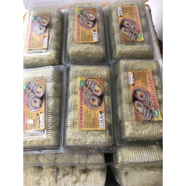 kimpap chiên tẩm bột xù 1,6kg 10 thanh ❤️SHIP HOẢ TỐC HÀ NỘI❤️Kimpap làm bữa sáng đủ dinh dưỡng cho cả nhà