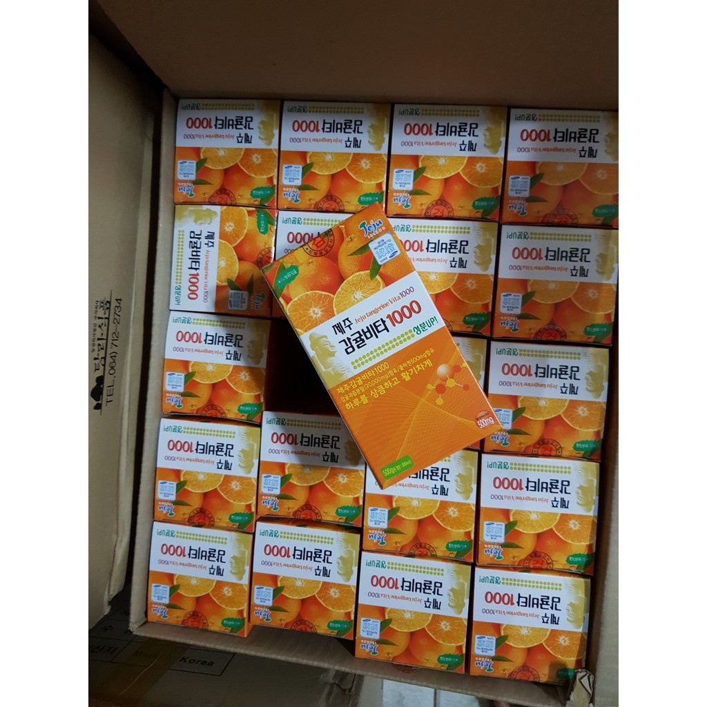 [Date 3.2022]Viên ngậm Vitamin C Jeju Tangerine Plus Hàn Quốc tăng cường sức đề kháng ( Hộp 500g) | BigBuy360 - bigbuy360.vn